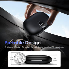 VEAT00L T26 Open Ear Earbuds, Bluetooth 5.4 Wireless Headphone,Lightweight,Air Conduction Earphones,Powerful Sound,ENC Mic Clear Call,Wireless Earbuds with Ear Hooks,IPX7,56H Playtime,Running,Workout